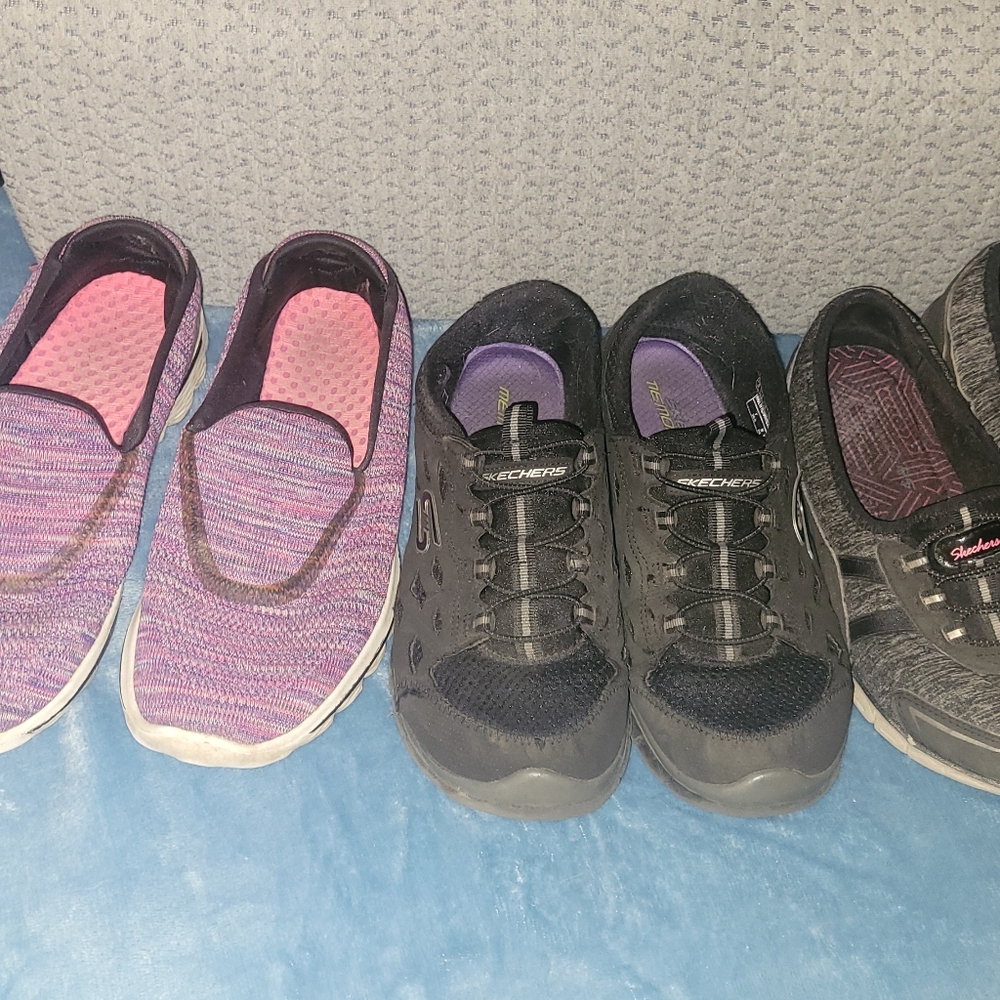 Sketchers Womens Shoes Lot Of 3 Pair Size 8